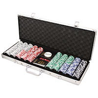 Фотография Набор из 500 премиальных фишек для покера с номиналом (Premium) [=city]