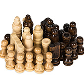Фотография Комплект фигур для шахмат (высота короля 50 мм) [=city]